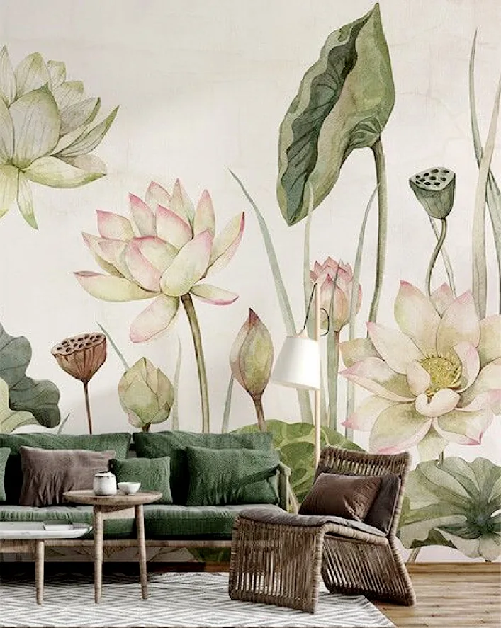 Living Room lovely water Lilies